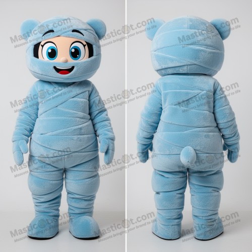 Niebieski Kartunowy Maskot Mumii - Masticot.com