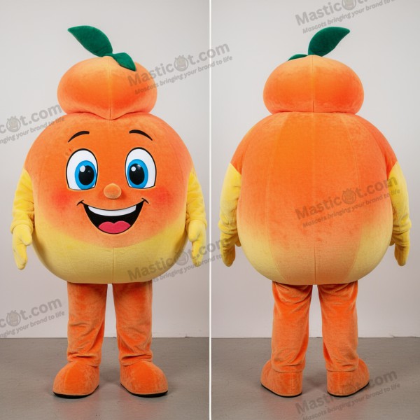 Mascote de paella laranja vibrante - Masticot.com