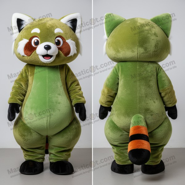 Crimson velvety red panda mascot - Masticot.com