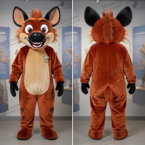 Mascottekostuum hyena roest cartoon - Hyena - MASTICOT_17435 - Masticot.com