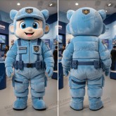 Himmelblå polstret para commando maskot - Masticot.com