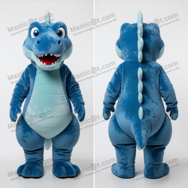 Mascotă Plus cu Spinosaurus Albastru Cartoon - Masticot.com