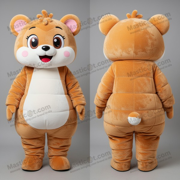 Tan cuddly pho mascot - Masticot.com