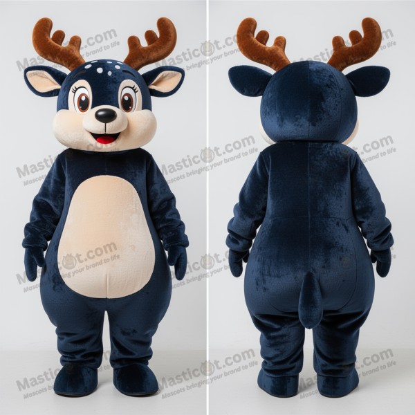 Velvety forest green deer mascot - Masticot.com