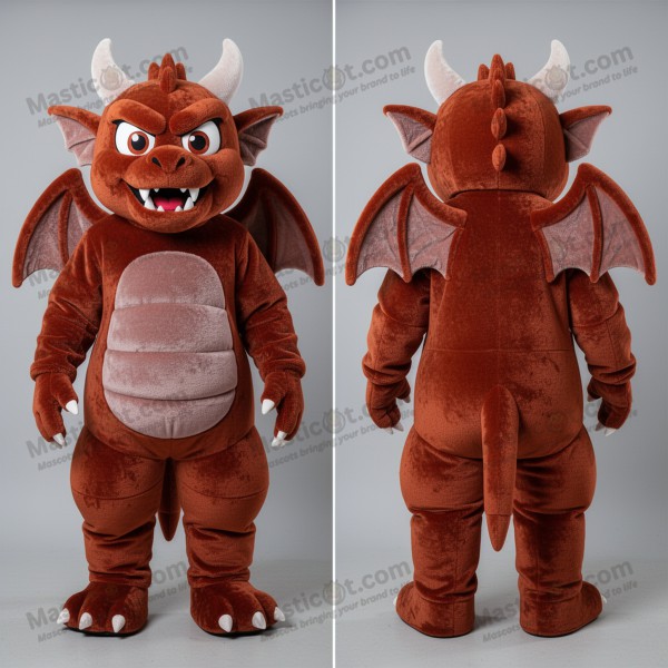 Rust Rounded Gargoyle Mascot - Masticot.com