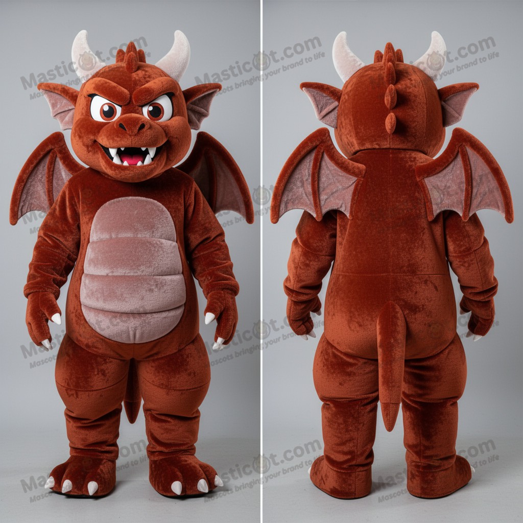 Rust Rounded Gargoyle Mascot - Masticot.com