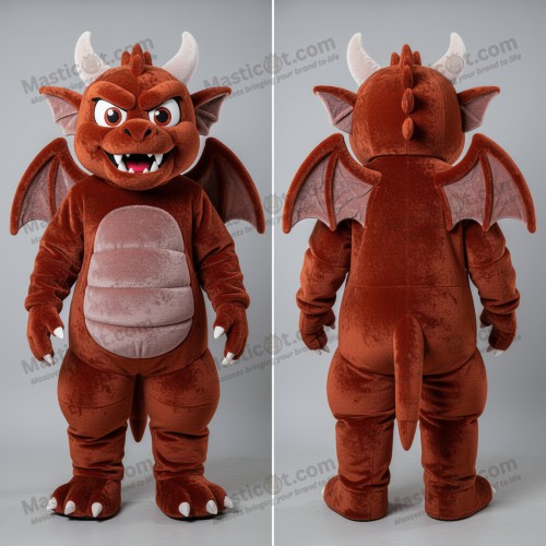Rust Rounded Gargoyle Mascot - Masticot.com