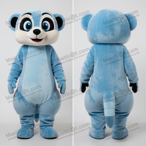 Sky blue playful meerkat mascot - Meerkat - MASTICOT_1759 - Masticot.com