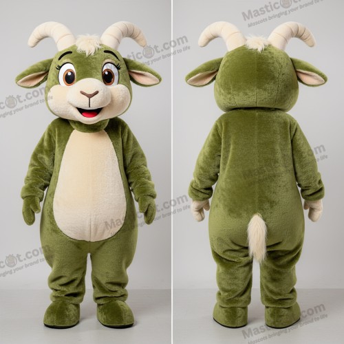 Mascotte angora chèvre olive douce - Chèvre Angora - MASTICOT_17904 - Masticot.com