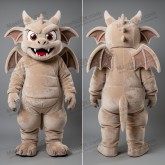 Beige rounded gargoyle mascot - Masticot.com