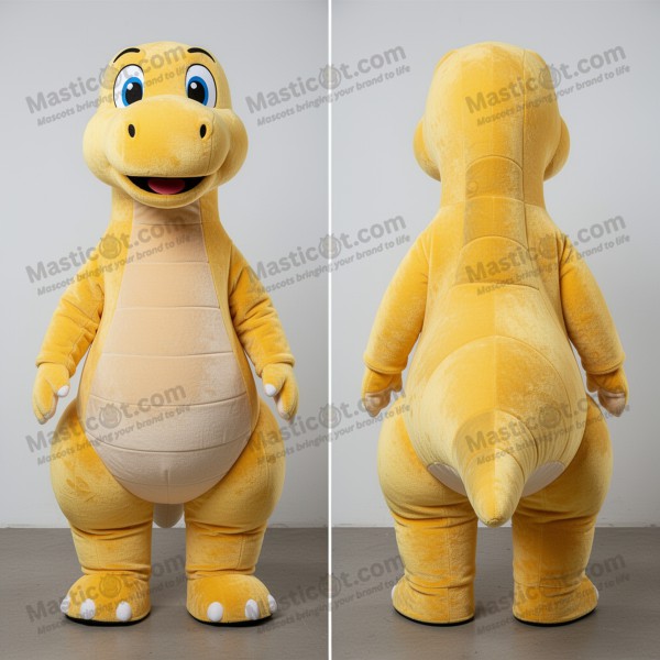Zlatý plyšový maskot Diplodoka - Masticot.com