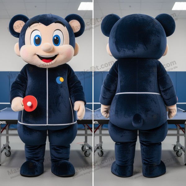 Navy Cushioned Ping Pong Table Mascot - Masticot.com