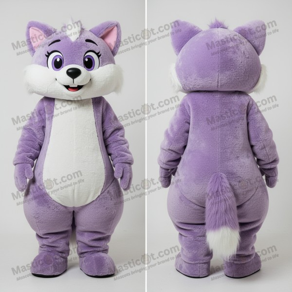 Lavender emerald ermine mascot - Masticot.com