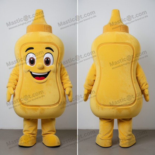 Balonul Zâmbitor Galben Auriu de Muștar Mascotă -