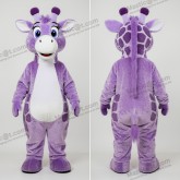 Girafa de peluche lavanda mascote - Girafa - MASTICOT_19261 - Masticot.com