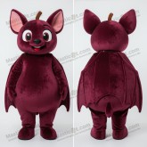 Maroon velvety fruit bat mascot - Masticot.com