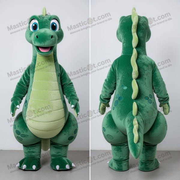 Mascotă Loch Ness, verde catifelată și prietenoasă -