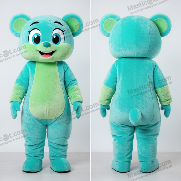 Smaragdgrøn glad maskotkostume øl - Grøn Øl - MASTICOT_19452 - Masticot.com