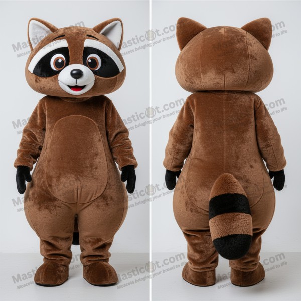 Velveteen plush raccoon mascot - Masticot.com