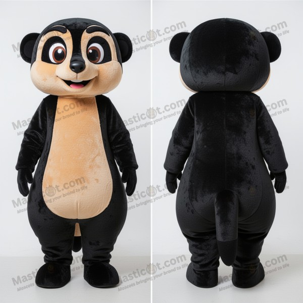 Ebony Cartoon Meerkat Mascot - Masticot.com