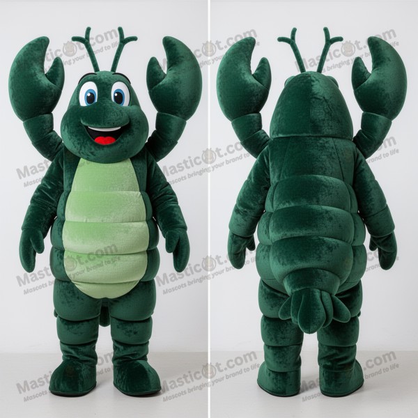 Forest Green Cartoon Lobster Mascot - Masticot.com