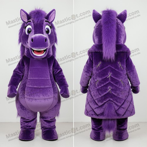 Mascote égua aveludada violeta - Mar - MASTICOT_1987 - Masticot.com