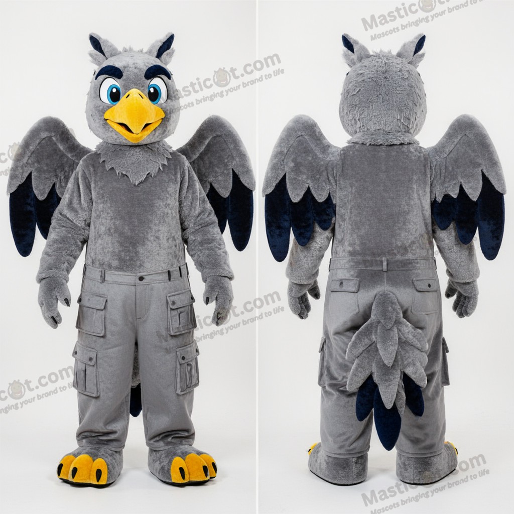 Gråvingad Helkroppsharpy Maskot - Harpya - MASTICOT_20231 - Masticot.com