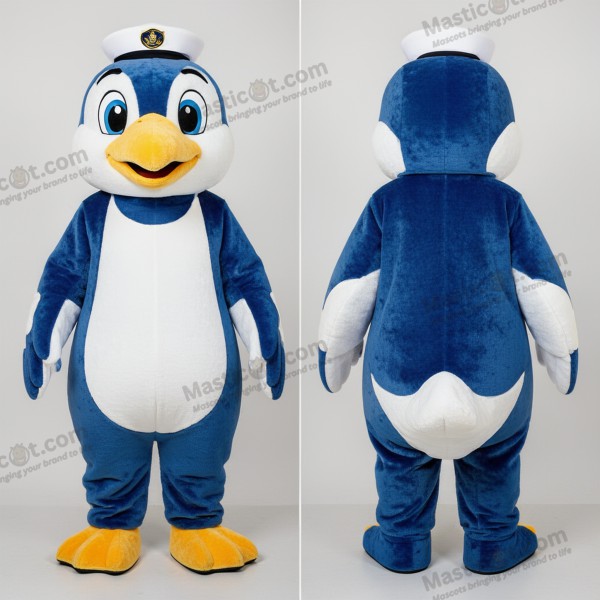 Mascota de gaviota de alas anchas color azul marino - Gaviota - MASTICOT_20325 - Masticot.com