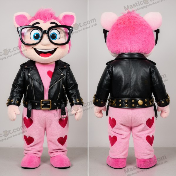 Karmínový srdcovitý náramek – maskot - Náramek - MASTICOT_20669 - Masticot.com
