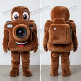 Brown velvety camera mascot - Camera - Masticot.com