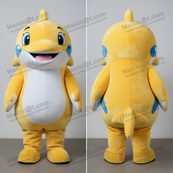 Solglad Gule Tegnefilm Spekkhogger Maskot - Masticot.com