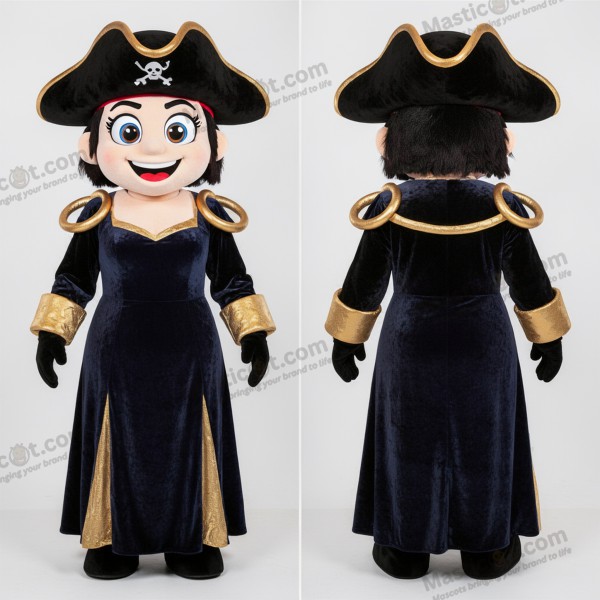 Boneco de Pirata Encarnado em Veludo Azul-Marinho - Pirata - MASTICOT_20984 - Masticot.com