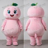 Pastel pink rounded melon mascot - Masticot.com