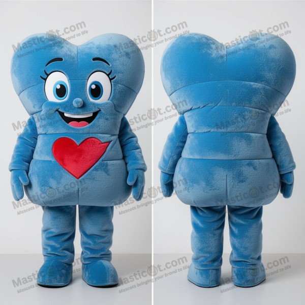 Blue love letter mascot - Masticot.com