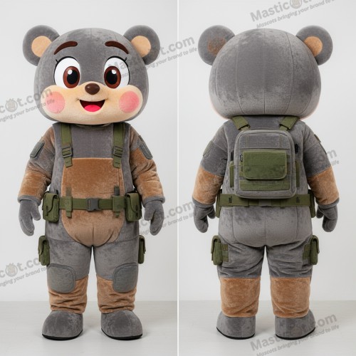 Gray padded para commando mascot - Para Commando - MASTICOT_21630 - Masticot.com