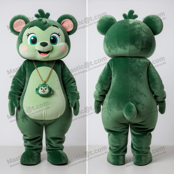 Forest green padded pendant mascot - Masticot.com