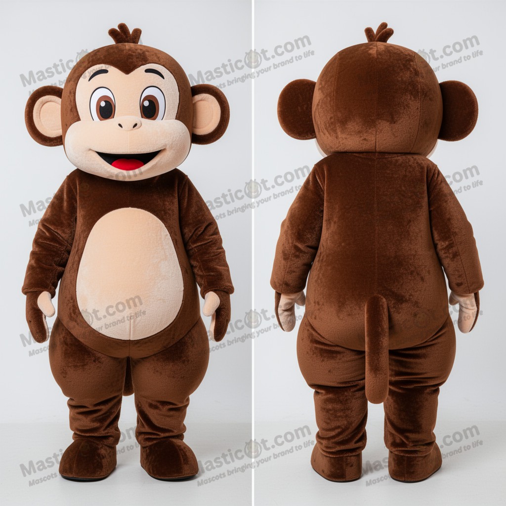 Fløyelsbrun leken apemaskot - Masticot.com