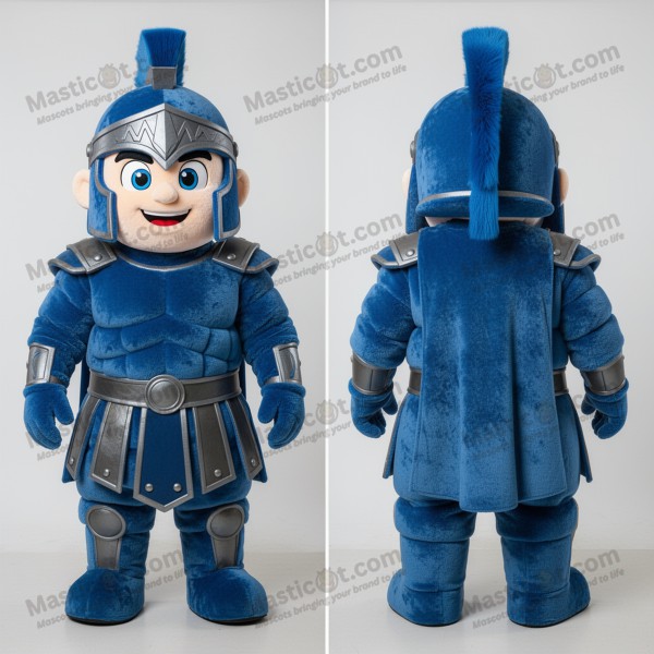 Mascot Soldat Spartan Albastru Catifelat - Masticot.com