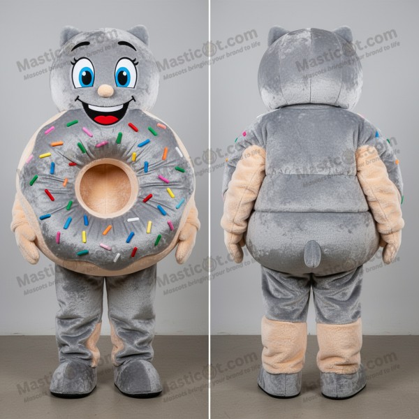 Mascota de dona de plata redondeada - Masticot.com