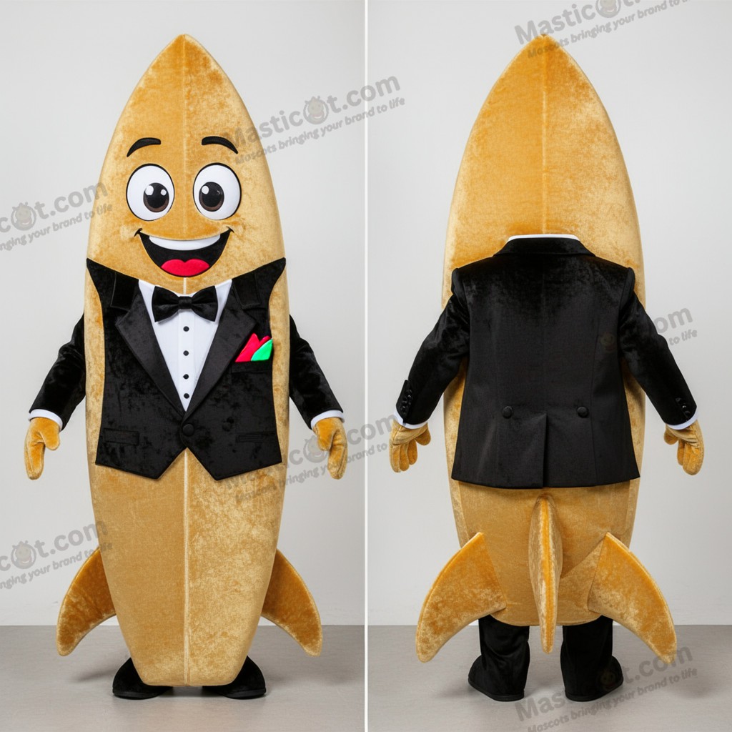 Gullfarget bredskulder-surfebrett-maskot - Surfebrett - MASTICOT_21957 - Masticot.com