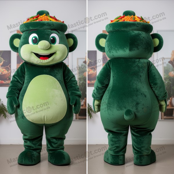 Fluwelen Jambalaya Mascotte in Bosgroen - Masticot.com