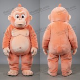 Peach soft orangutan mascot - Masticot.com