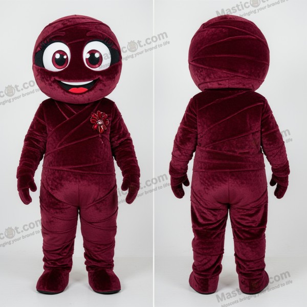 Mascotă mumie catifelată maro-roșcată - Mami - MASTICOT_22161 - Masticot.com