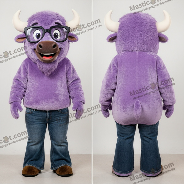 Pluche bizon mascotte - Bizon - MASTICOT_22293 - Masticot.com