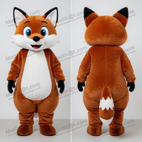 Russet brown playful fox mascot - Masticot.com