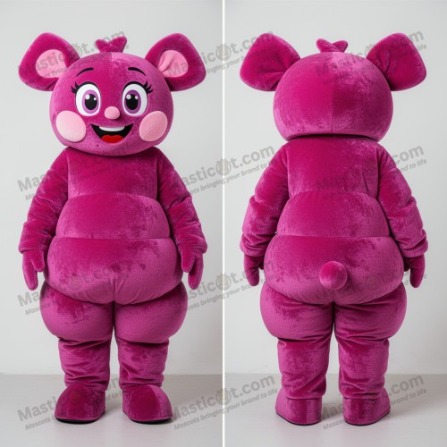 Magenta velvety candy mascot - Candy - MASTICOT_199 - Masticot.com