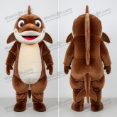Brown sleek barracuda mascot - Barracuda - MASTICOT_2310 - Masticot.com