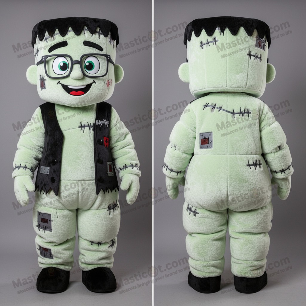 Ivory Friendly Frankenstein Mascot - Masticot.com