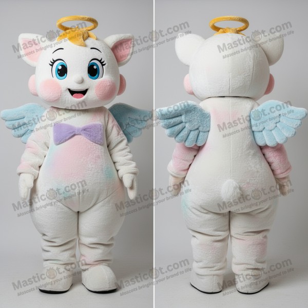 Velvet winged cupid mascot - Masticot.com