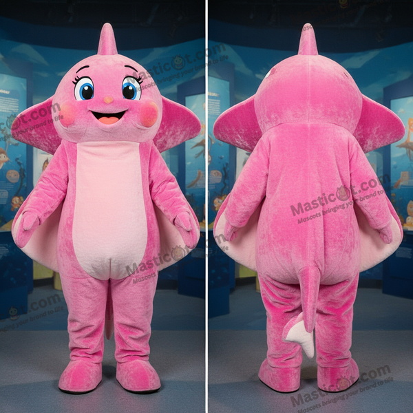 Lekker rosa piggrokke-maskot - Rokke - MASTICOT_23704 - Masticot.com